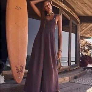 Free People Sundrenched Overalls - NWT